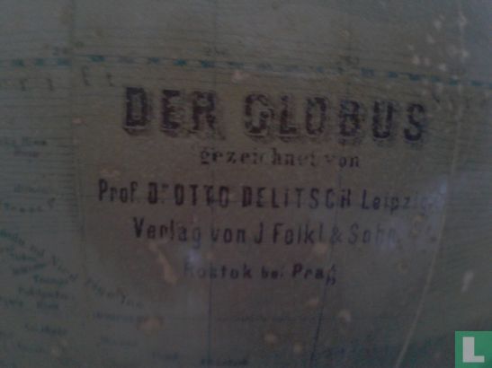 Der Globus gezechnet von Prof. Dr. Otto Delitsch - Afbeelding 2
