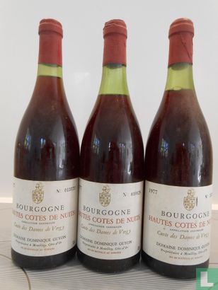 3 flessen Bourgogne, Hautes côes de Nuits 1977