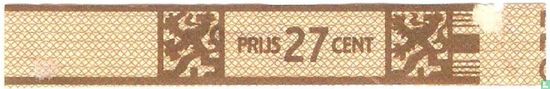 Prijs 27 cent - (Achterop: Agio Sigarenfabriek N.V. Duizel) - Bild 1