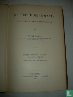 Deutsche Grammatik + Dritte Abteilung: Flexion - 1. Halfte: Verbum - Image 3