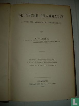 Deutsche Grammatik + Dritte Abteilung: Flexion - 2. Halfte: Nomen und Pronomen - Bild 3