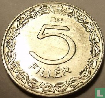 Ungarn 5 Fillér 1966 (PP) - Bild 2
