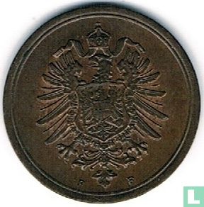 Empire allemand 1 pfennig 1876 (F) - Image 2