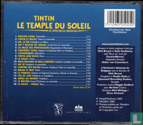 Tintin - le temple du soleil (le spectacle musical)  - Afbeelding 2
