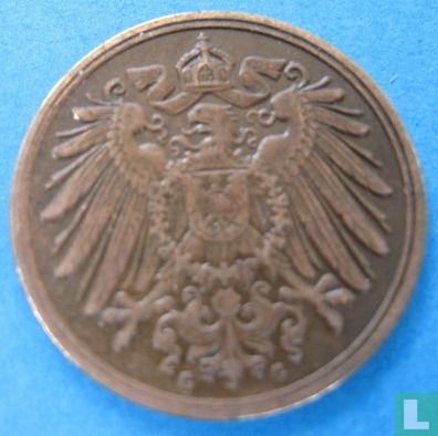 Empire allemand 1 pfennig 1890 (G) - Image 2