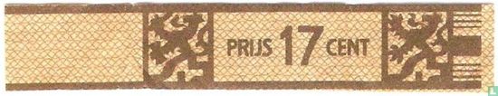 Prijs 17 cent - (Achterop: N.V. Willem II Sigaren Fabrieken Valkenswaard)  - Afbeelding 1