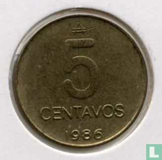 Argentinien 5 Centavo 1986 - Bild 1