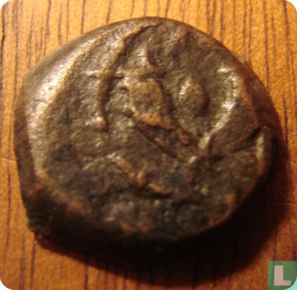 Judea, Hasmoneeën, AE Prutah, 135-104 BC, Johannes Hyrcanus I, Jeruzalem - Afbeelding 1