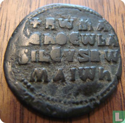 Byzantijnse Rijk, AE Follis, Romanus I, Constantinopel, 920-944 n. Chr. - Afbeelding 2