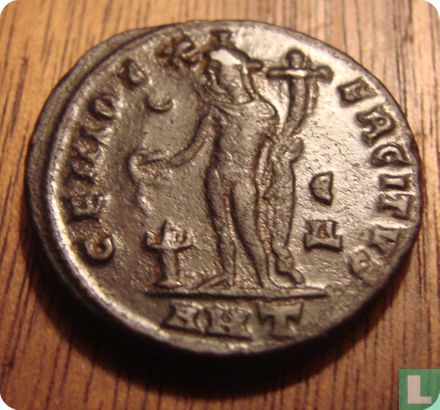 Romeinse Rijk, AE Follis, 308-313 AD, Maximinus II, Antakya (Antiochie), 310-311 AD - Afbeelding 2