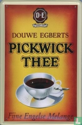 Douwe Egberts Pickwick Thee - reclamebord van blik