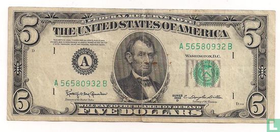 $ 5 U. S. - Bild 1