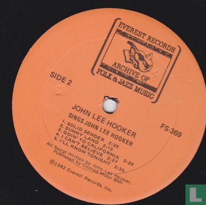 John Lee Hooker Sings- John Lee Hooker - Afbeelding 3