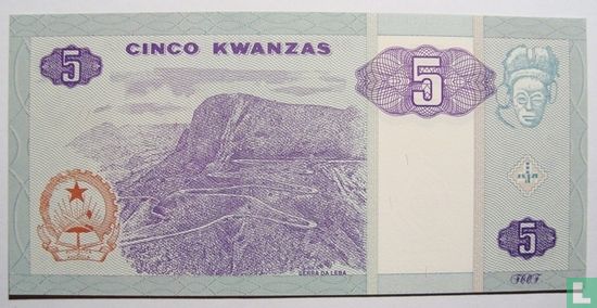 Angola 5 Kwanzas 1999 - Image 2