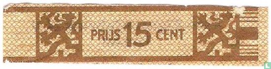 Prijs 15 cent - (Achterop: Agio Sigarenfabriek N.V. Duizel) - Afbeelding 1