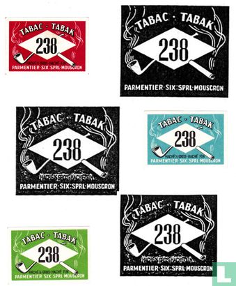 Tabac  tabak 238 Parmentier-Six - Afbeelding 2