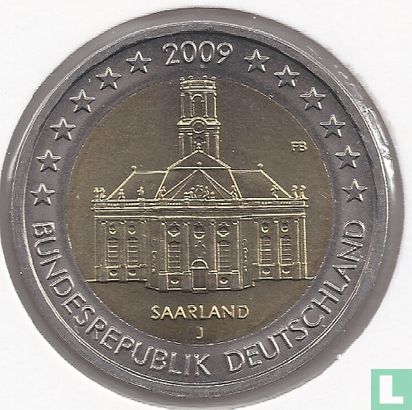 Duitsland 2 euro 2009 (J) "Ludwigskirche in Saarbrücken - Saarland" - Afbeelding 1