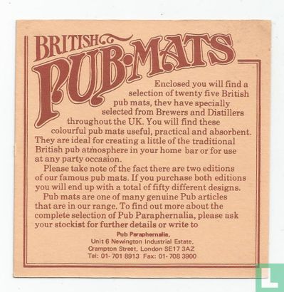 British pub mats