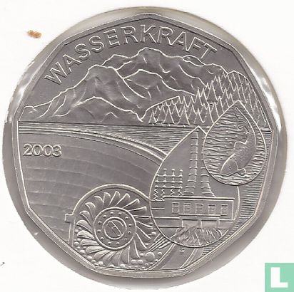 Oostenrijk 5 euro 2003 "Waterpower" - Afbeelding 1