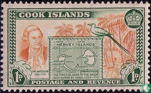 Map of Hervey Islands