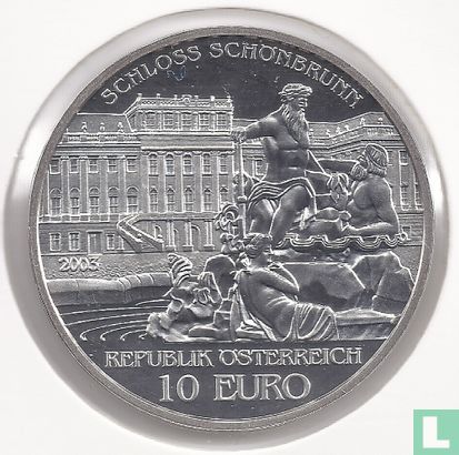 Oostenrijk 10 euro 2003 (PROOF) "Schönbrunn Palace" - Afbeelding 1