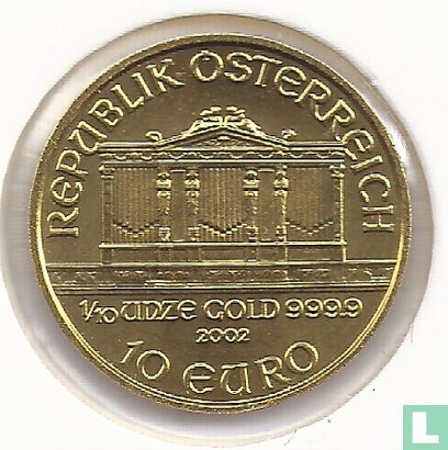 Oostenrijk 10 euro 2002 "Wiener Philharmoniker" - Afbeelding 1