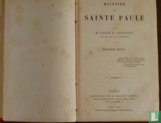 Histoire de Sainte Paul - Afbeelding 1