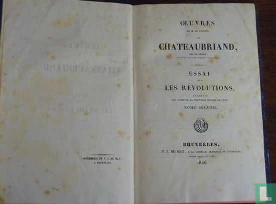 Oeuvres de Chateaubriand - Afbeelding 1