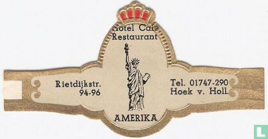 Hotel Café Restaurant Amerika - Rietdijkstr. 94-96 - Tel. 01747-290 Hoek v. Holl. - Afbeelding 1