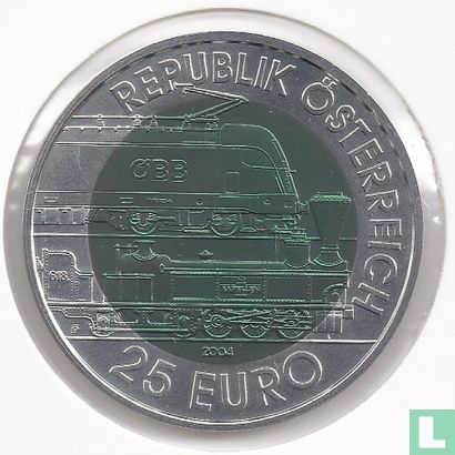 Oostenrijk 25 euro 2004 "150th anniversary of Semmering Alpine Railway" - Afbeelding 1