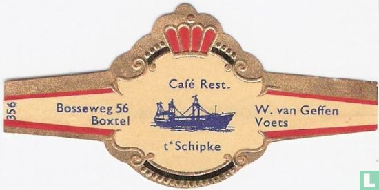 Café Rest. 't Schipke - Bosseweg 56 Boxtel - W. van Geffen Voets - Afbeelding 1