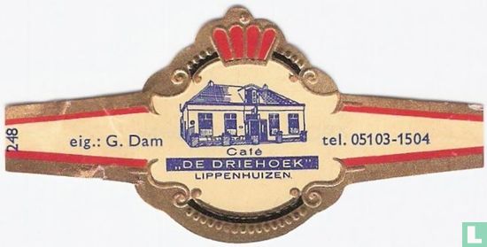 Café "De Driehoek" Lippenhuizen - eig.: G. Dam - tel. 05103-1504 - Bild 1