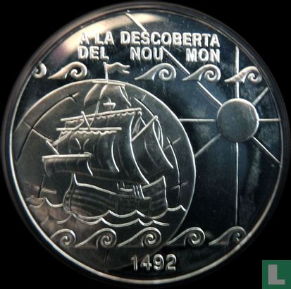 Andorra 10 diners 1992 (PROOF) "500th anniversary Discovery of the new world" - Image 2