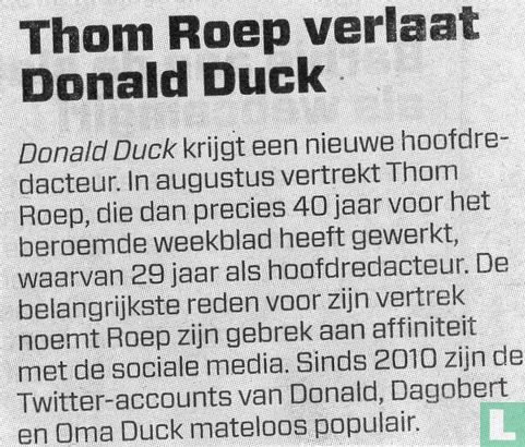 Thom Roep verlaat Donald Duck