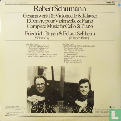 Schumann: Gesamtwerk für Violoncello & Klavier - Afbeelding 2