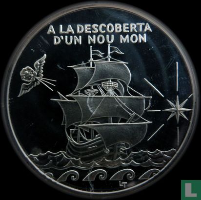 Andorra 10 diners 1994 (PROOF) "Discovery of the new world" - Image 2