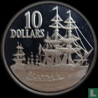 Australia 10 dollars 1988 (PROOF) "200th anniversary of the arrival of the First Fleet" - Image 2