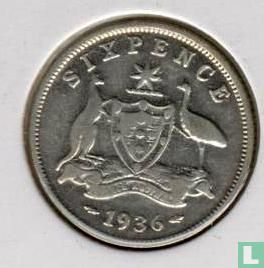 Australië 6 pence 1936 - Afbeelding 1