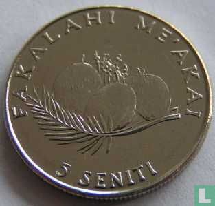 Tonga 5 seniti 2005 (copper-nickel) "FAO - World Food Day" - Image 2