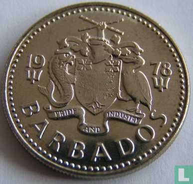 Barbade 25 cents 1978 (sans FM) - Image 1