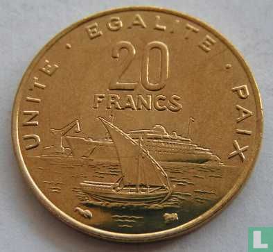 Djibouti 20 francs 1999 - Afbeelding 2