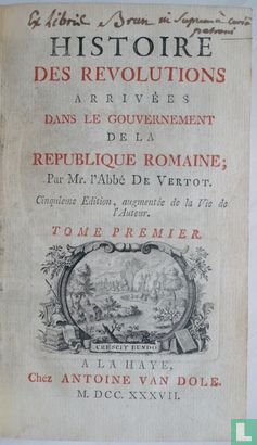 Histoire des revolutions arrivées dans le gouvernement de la republique romaine - Bild 1