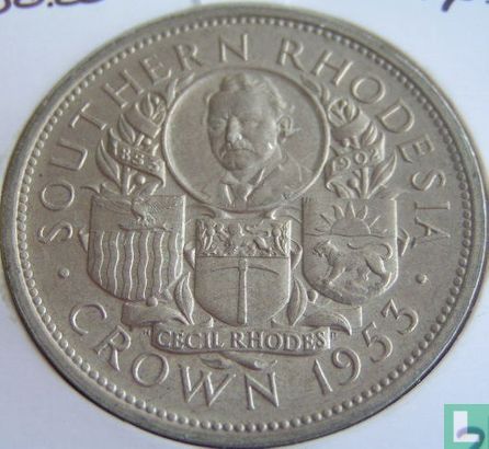 Südrhodesien 1 Crown 1953 "100th anniversary Birth of Cecil Rhodes" - Bild 1