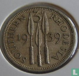 Rhodésie du Sud 3 pence 1939 - Image 1