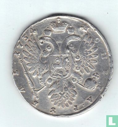 Russie 1 rouble 1734 - Image 1