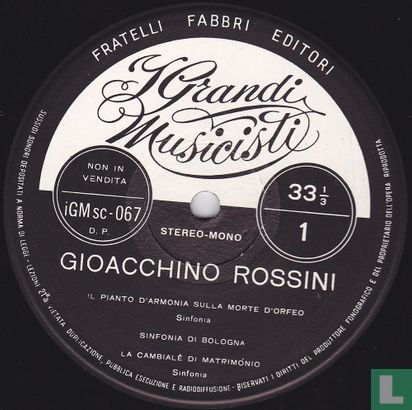 Gioacchino Rossini tutte le sinfonie I - Afbeelding 3