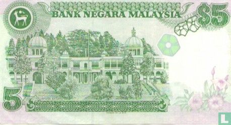 Malaysia 5 Ringgit ND (1991) - Image 2