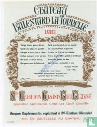Balestard La Tonnelle 1983, Grand Cru Classe