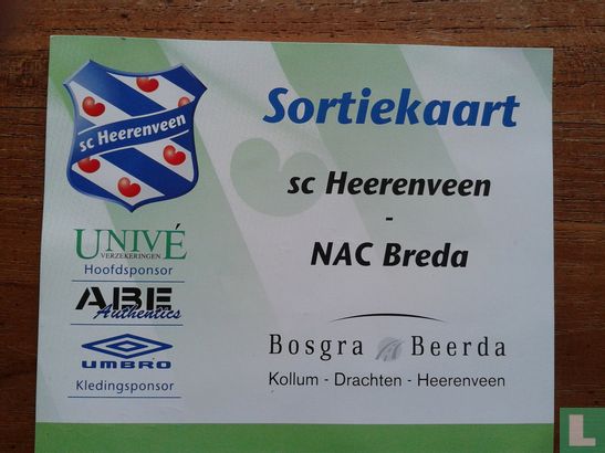 Sc Heerenveen - NAC Breda
