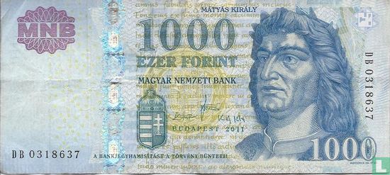 Ungarn 1.000 Forint 2011 - Bild 3